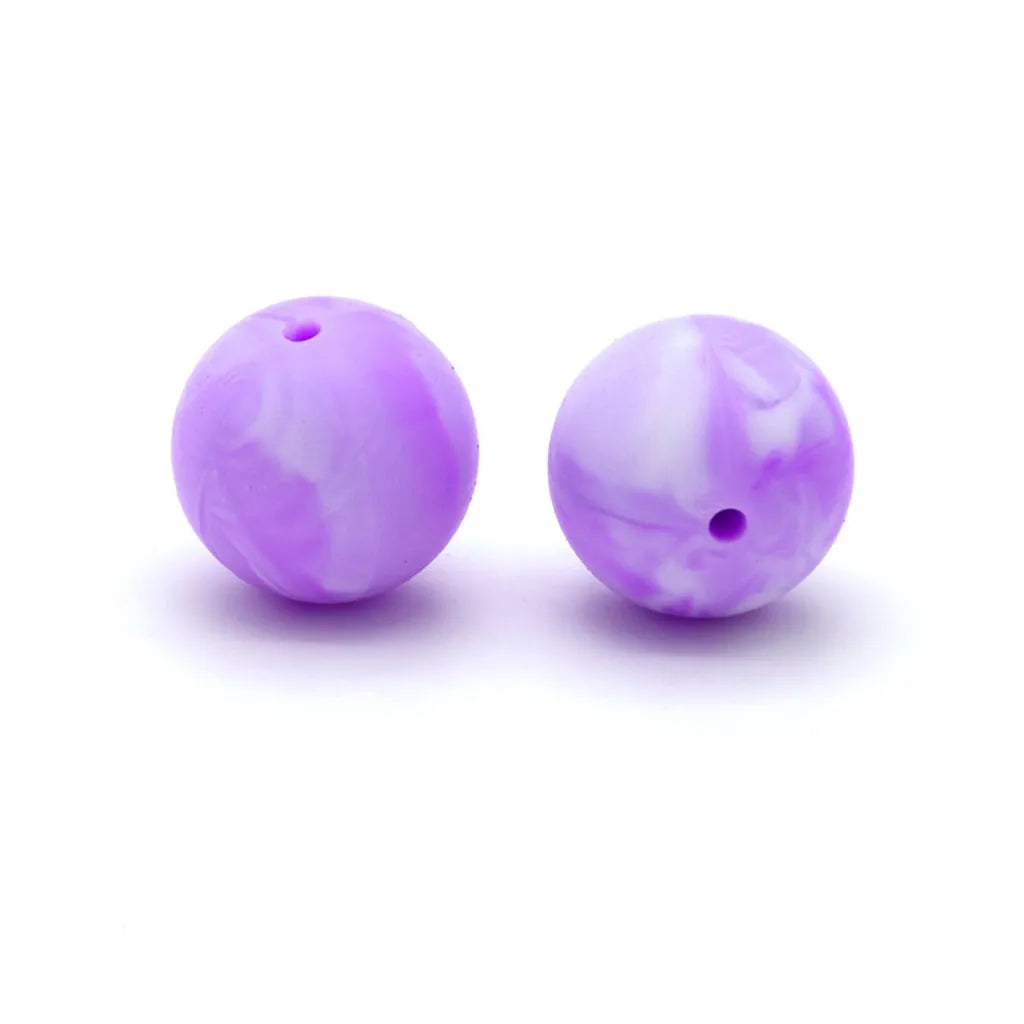 シリコンビーズ、ソリッドカラー、15 mm