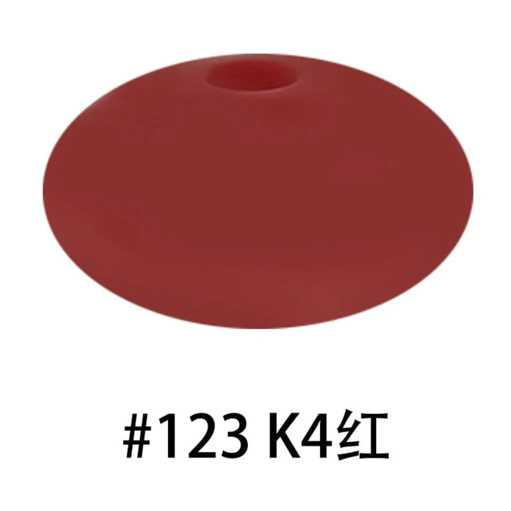 Silicone Lentil Beads Spacers Saucers 12mm