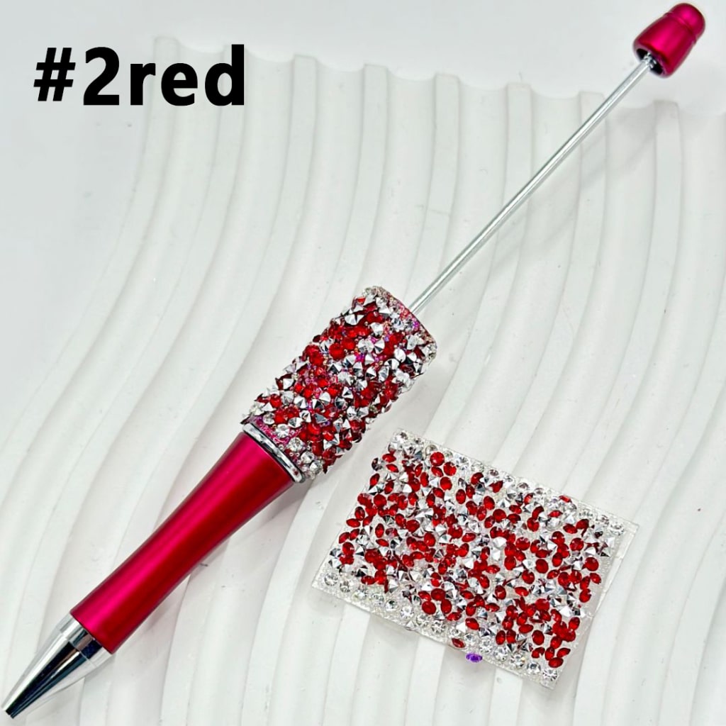 DIY Bling Bling Wraps Tapes with Clear Rhinestone Chain Multi-Color Cone Shape Rhinestones for Pen, Around 40*28MM, 84pcs in 1 Sheet, Please Read the Description