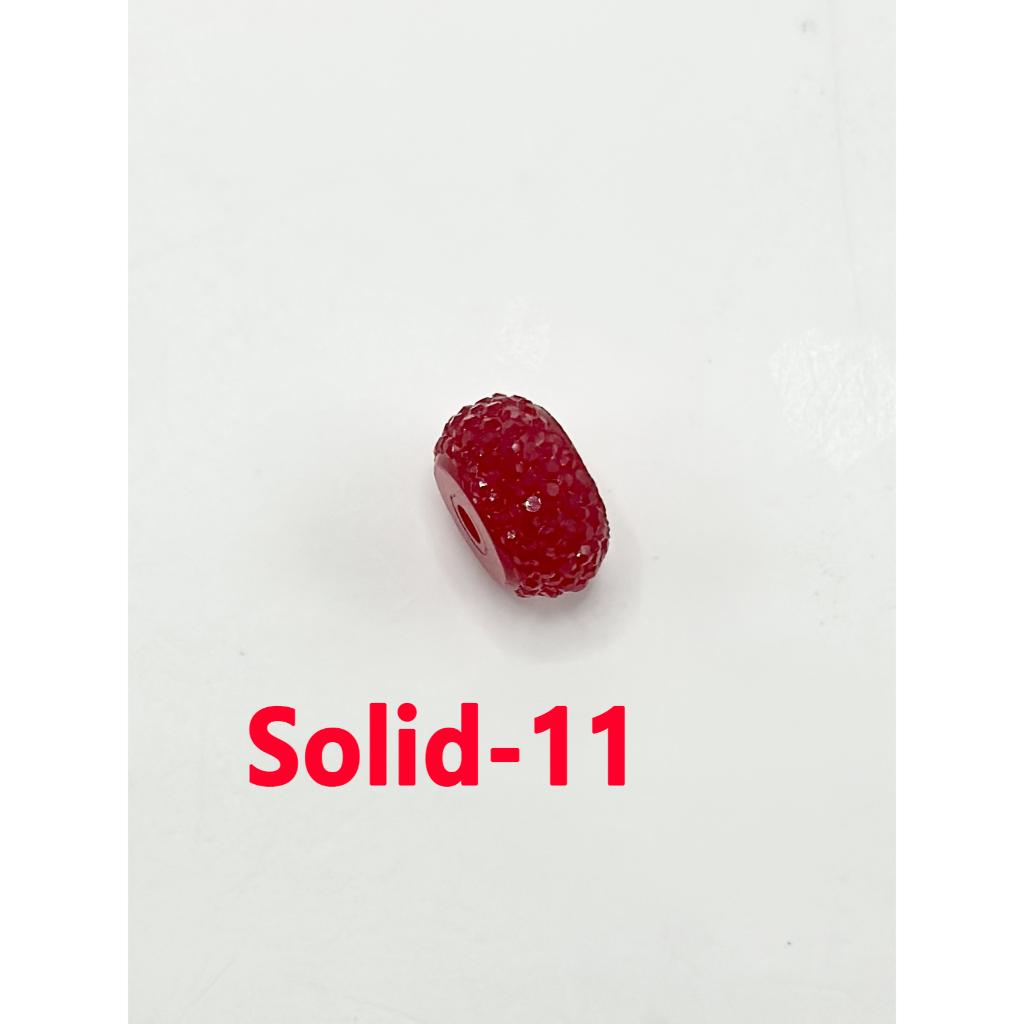 Colorful Wheel Acrylic Beads with Sugar Spacer Texture on Side, 12mm