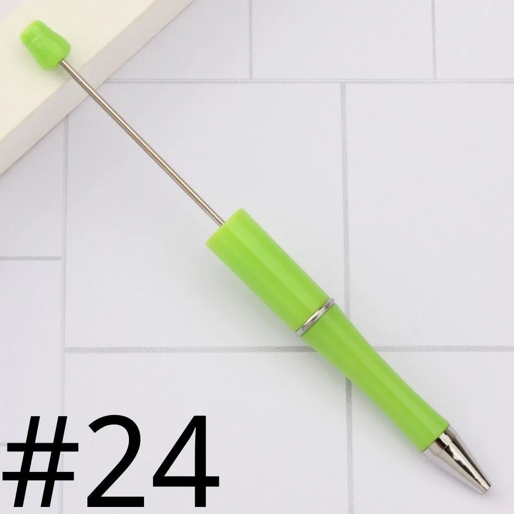 Plastic Beadable Pens | Beaded Pens in Solid, Ombre Gradient and Neon Colors, READ THE DESCRIPTION