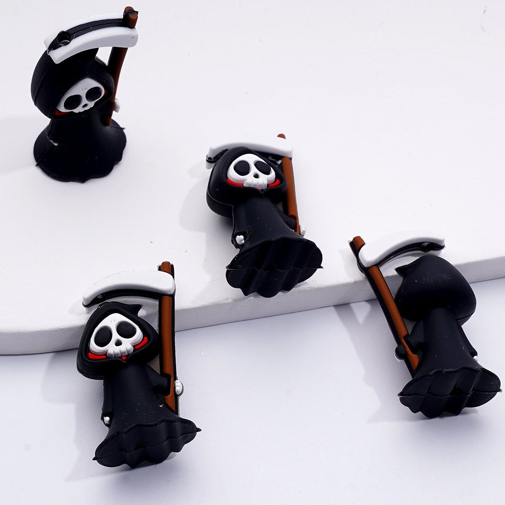 3D Halloween Series Boo Pumpkin Horrible Eyes Death Vampire Mummy Silicone Focal Beads