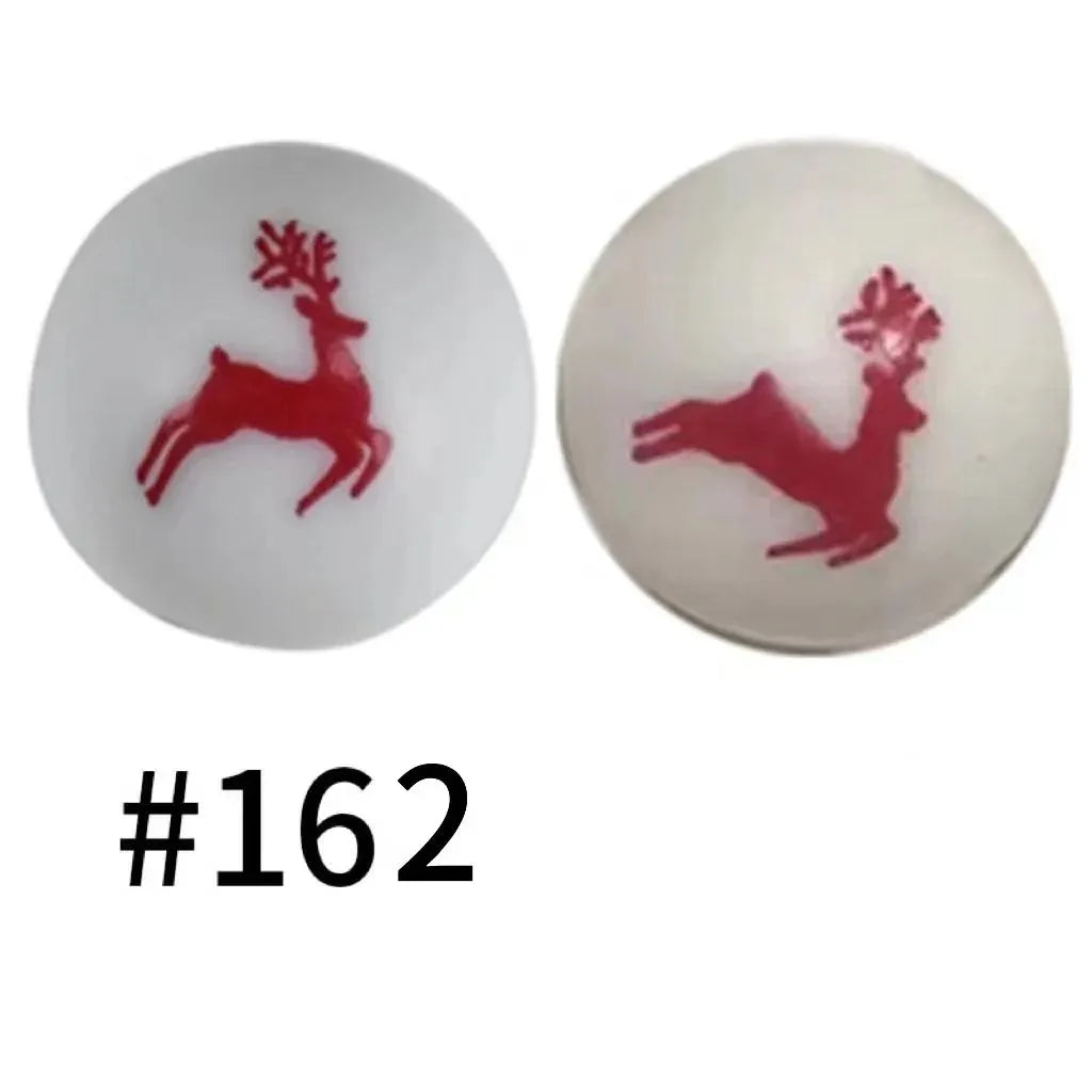 Printed Silicone Beads 15 mm
