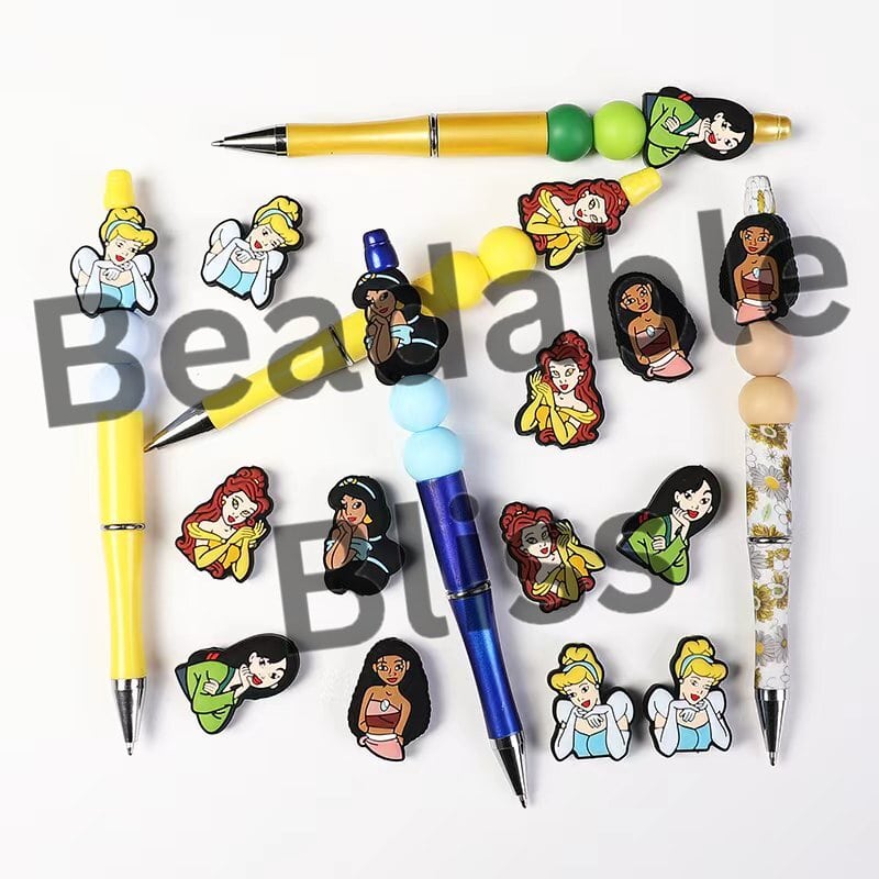 Silicone Focal Beads Beautiful Princess Series and Brave Female General