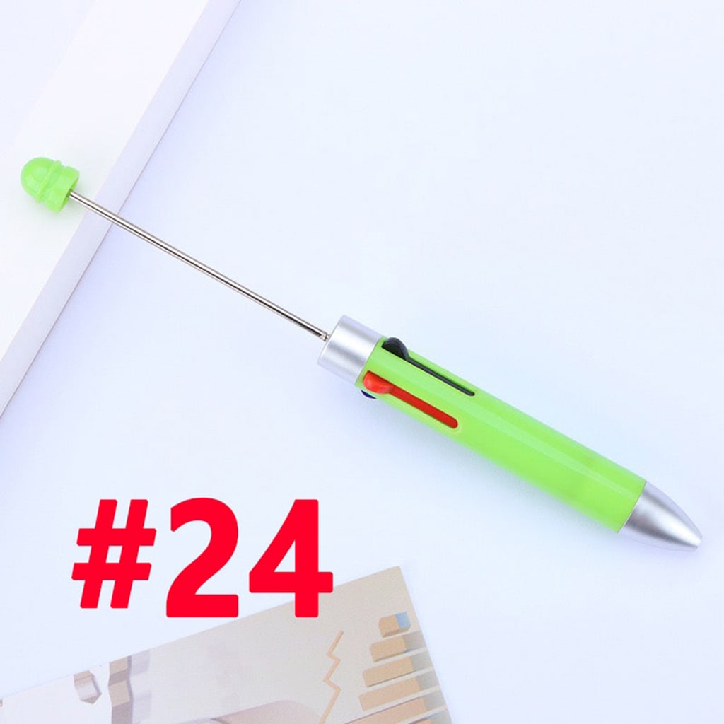 Multicolor Pen, Beaded Four Color Pens, Multi Color Pens and Refills