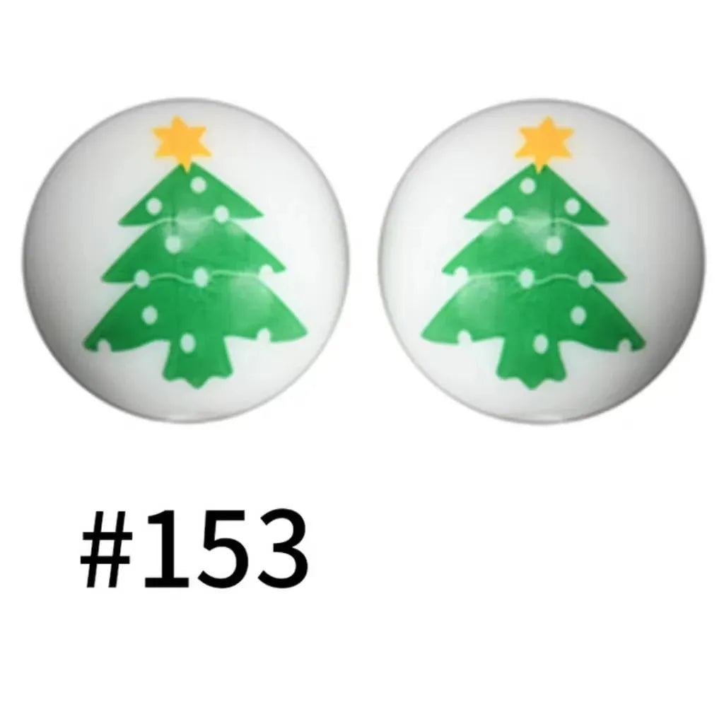 Printed Silicone Beads 15 mm