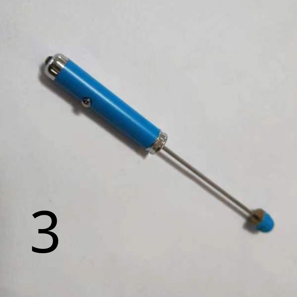 Metal Beadable Flashlight with Led Light, ''NOT A PEN'',  PLEASE READ DESCRIPTION