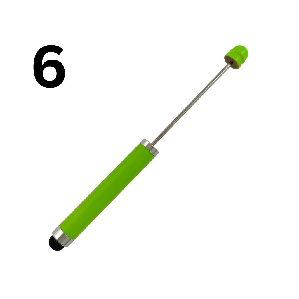 Metal Beadable Stylus Pens, Printed and in Solid Colors, Touch Screen Pens for Smart Devices