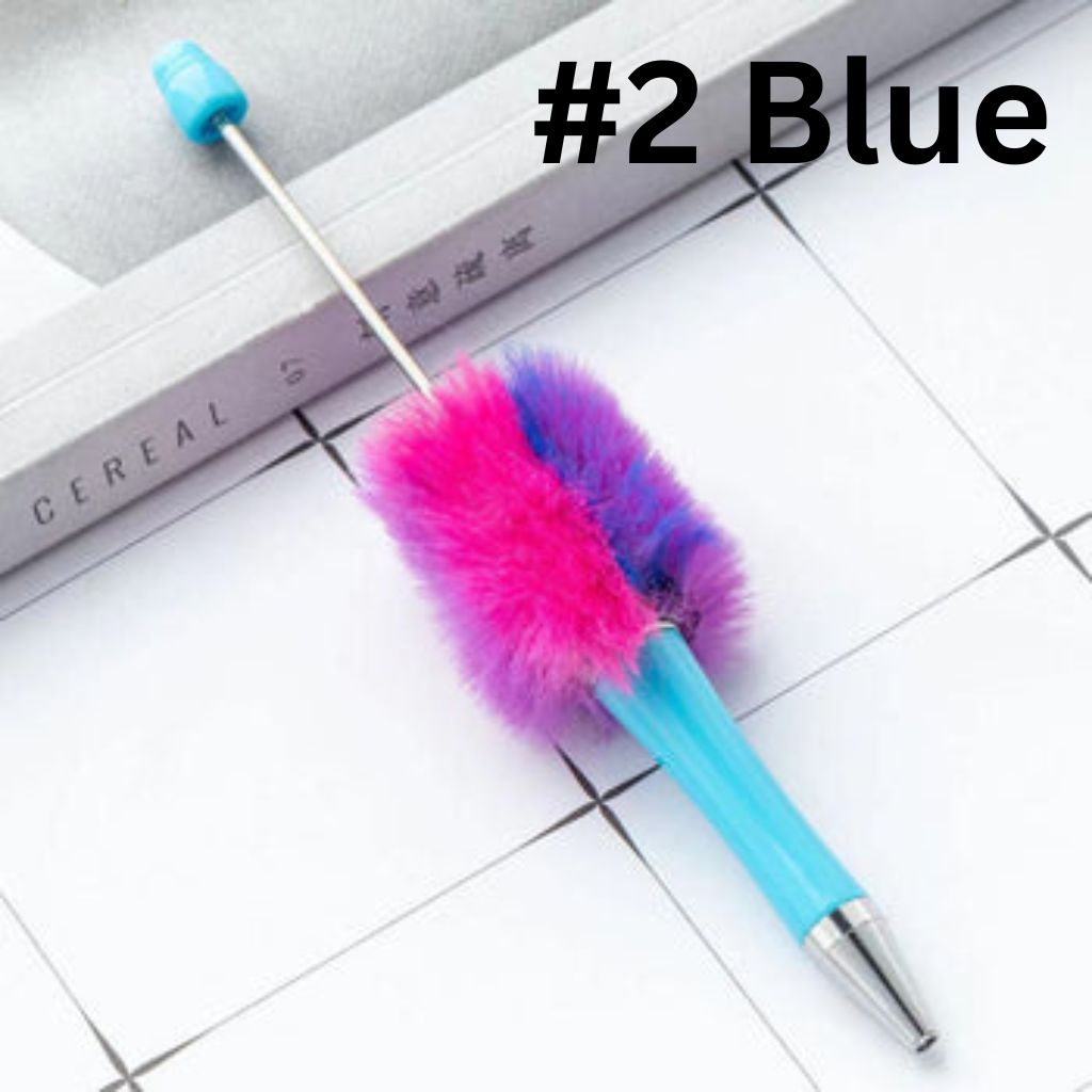 Ombre Color Pom Pom Beadable Pens Small Pompom Pon Pon Beaded Pens PLEASE READ DESCRIPTION