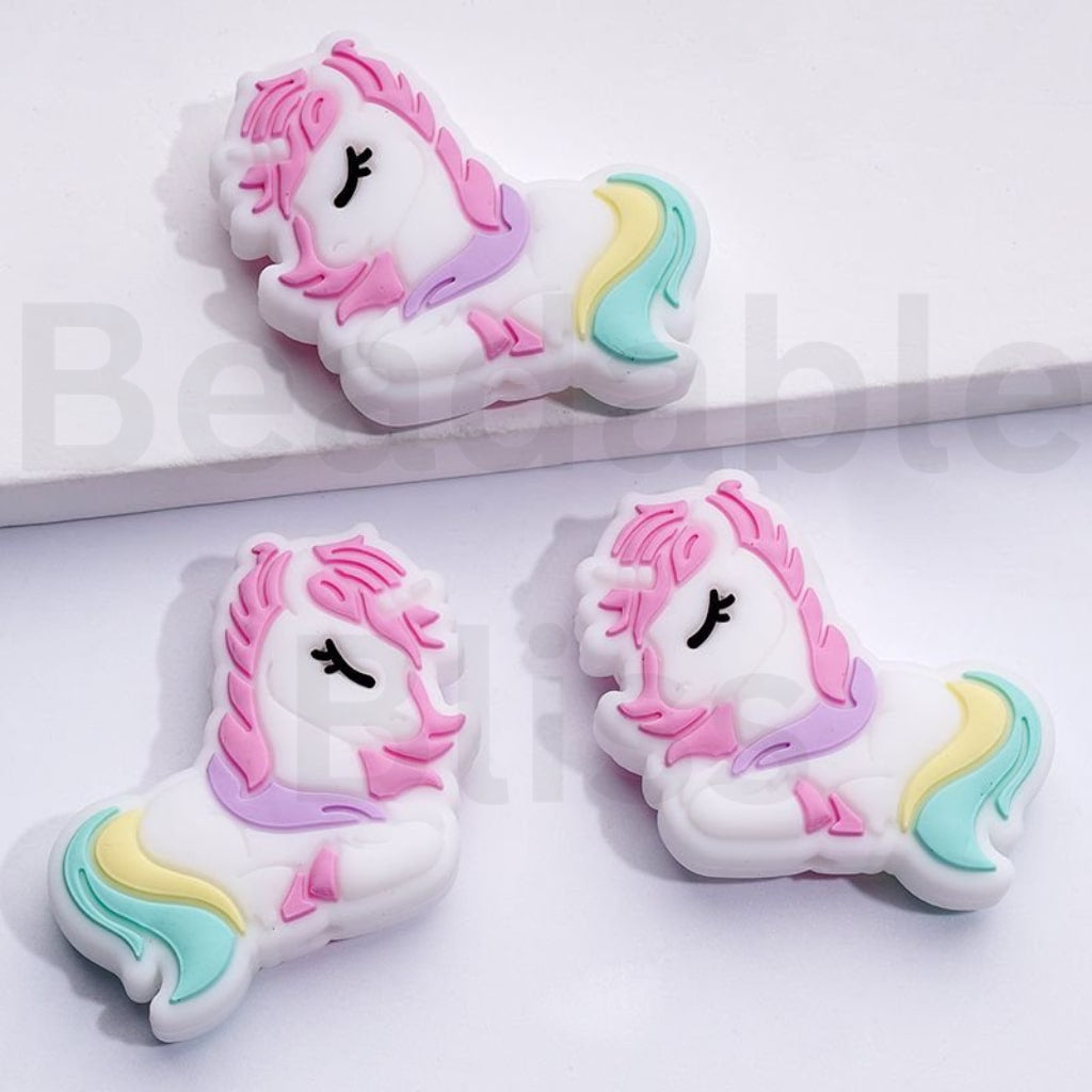 Mini Cute Little Pon Cartoon Silicone Focal Beads