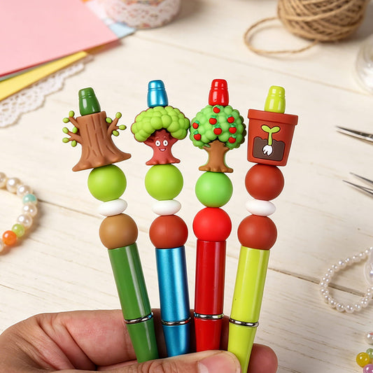 Silicone Focal Beads 3D Mini Plant Theme