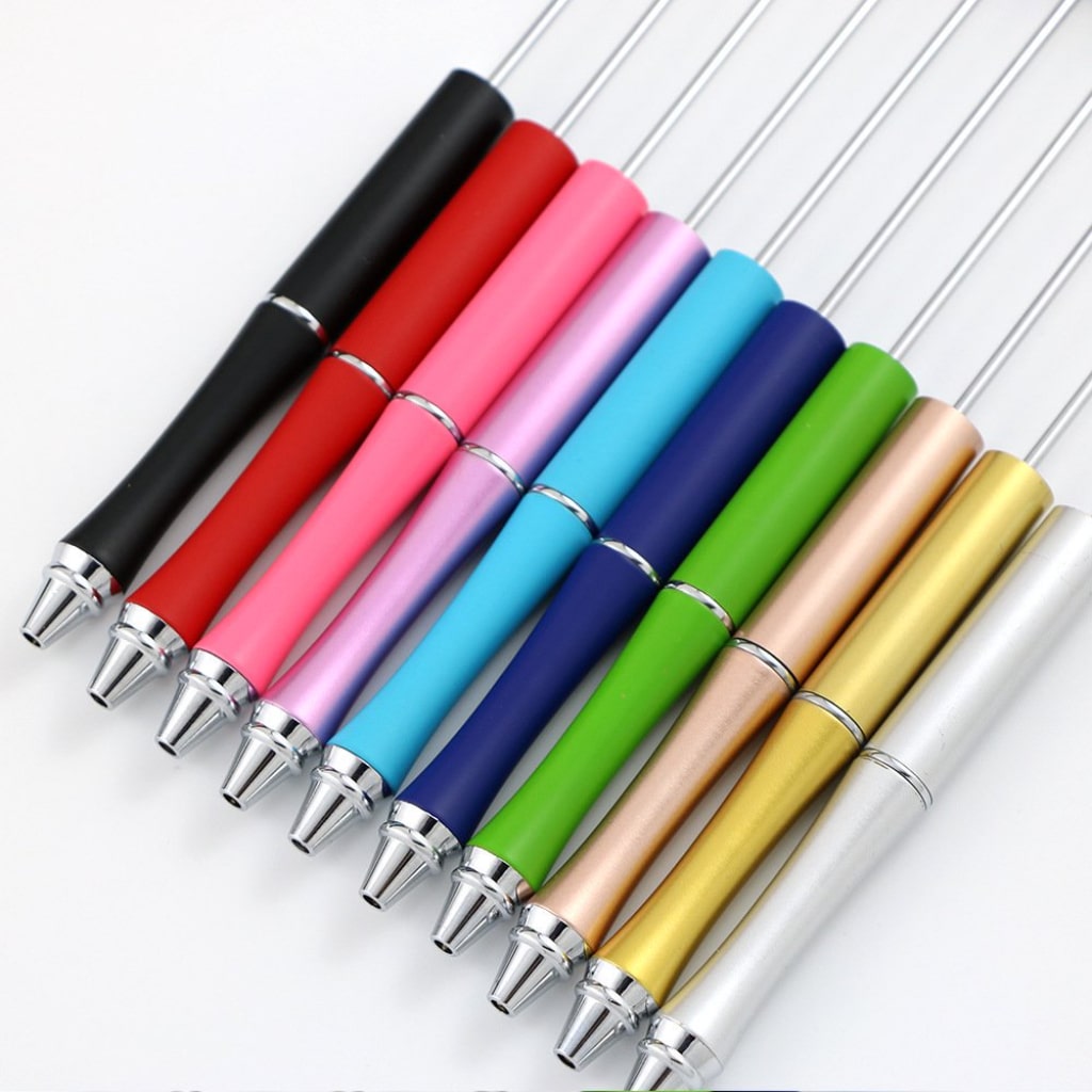 New Style Fashion Metal Beadable Pens in Solid Color (Refill Replacement is Available)