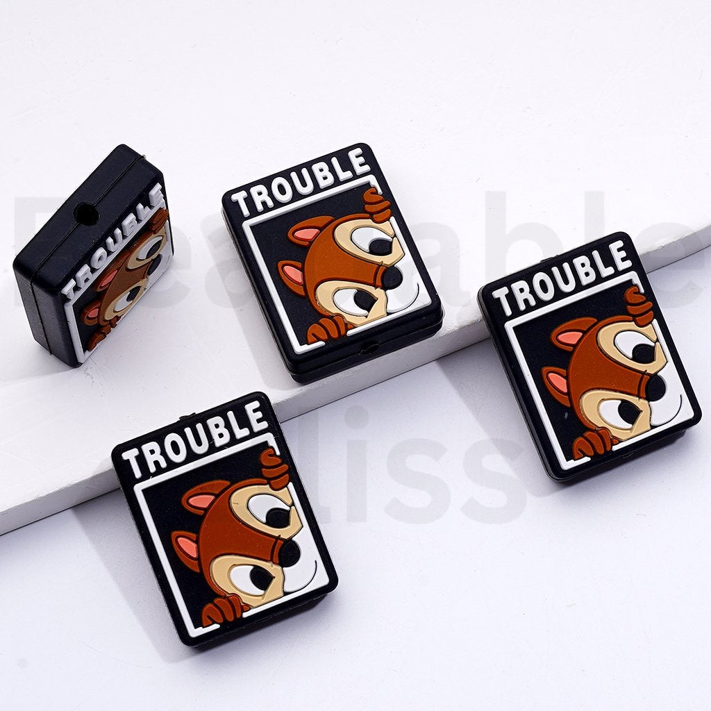 Cute Chipmunks Dal Chip Micki Wood Buzz Lightyea Toy Stor Cartoon Silicone Focal Beads