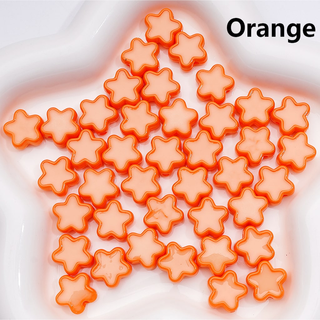 Acrylic Beads Luminous Mini Cute Star Multi-Color 14MM (Single Color is available for 500pcs(Whole Bag))