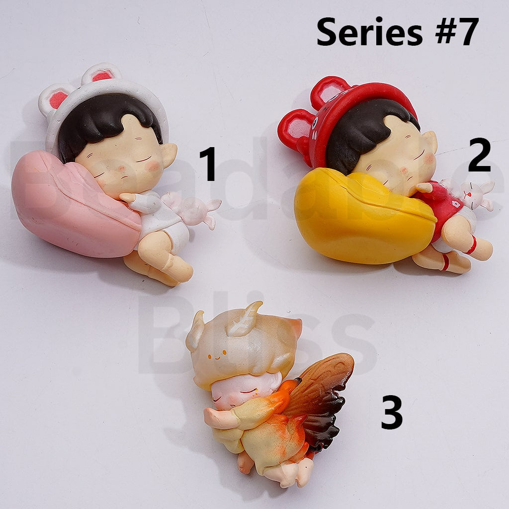 Cute Blind Box Pop Mar Year of the Rabbit Prosperit  Series  Figures Jewelry Accessories (No Hole)
