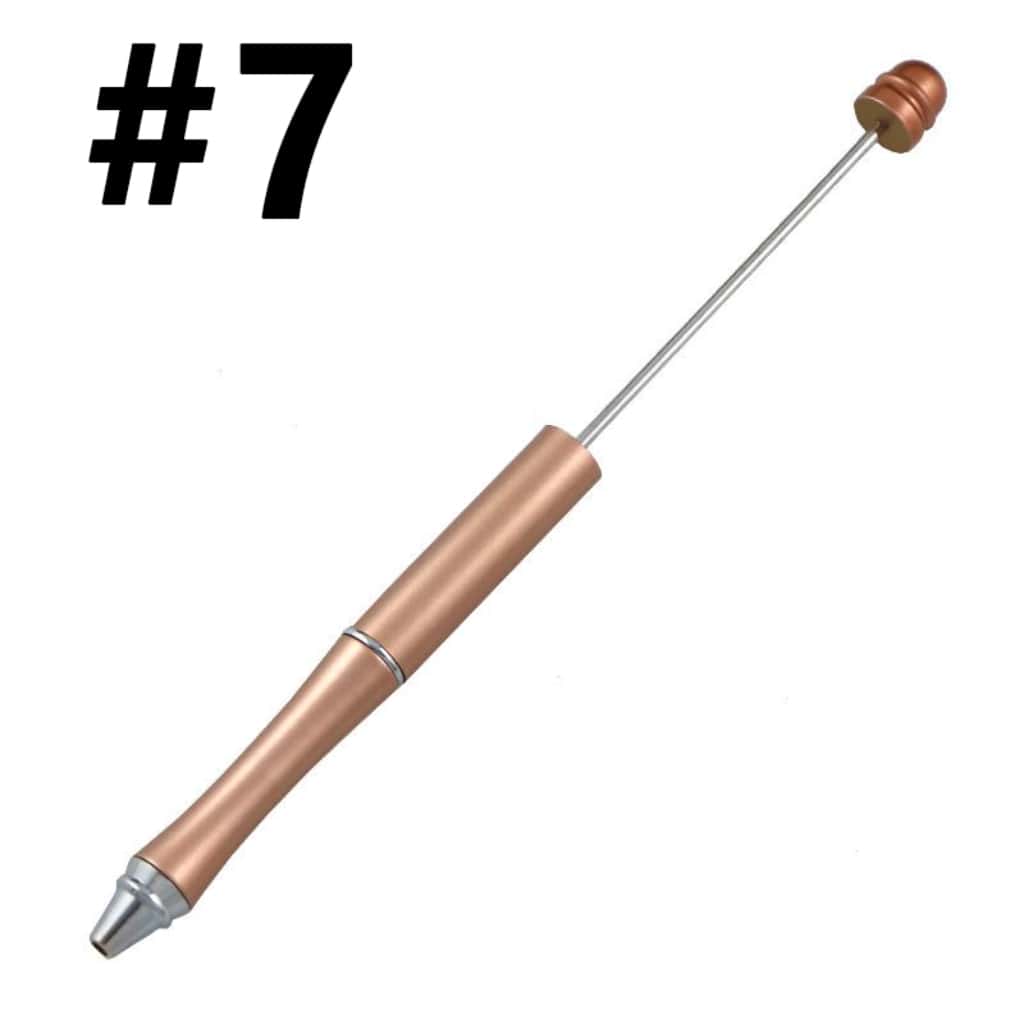 New Style Fashion Metal Beadable Pens in Solid Color (Refill Replacement is Available)