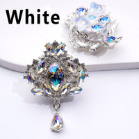 Delicate Fancy Silver Alloy Flower Bouquet with Shiny Rhinestones Pendants Cute Butterflies Hearts Snowflakes Clay Beads, Around 37*40MM