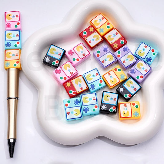 Cute Vivid Pac Ma Game Machine Acrylic Beads, Around 16*20MM