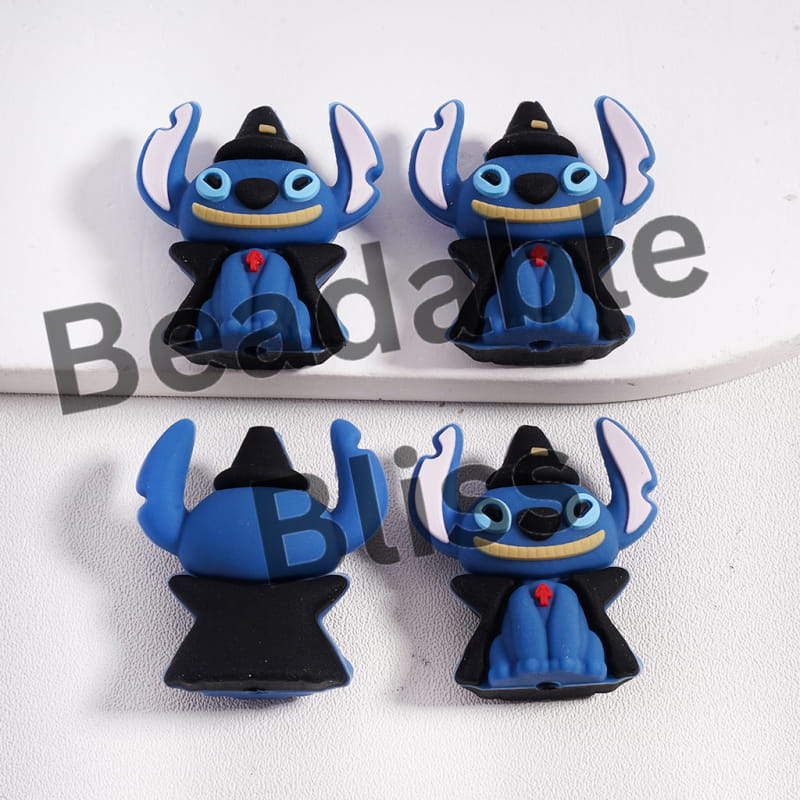 3D Halloween Theme Cute Monster Character with Wizard Hat and Horror Face, Multi-Color