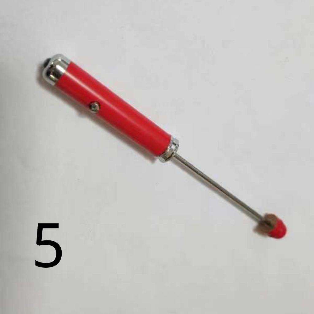 Metal Beadable Flashlight with Led Light, ''NOT A PEN'',  PLEASE READ DESCRIPTION