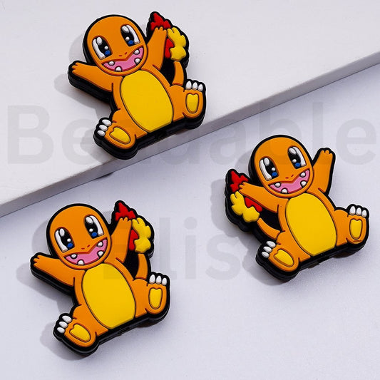 Cute Pokemo Charmande Silicone Focal Beads