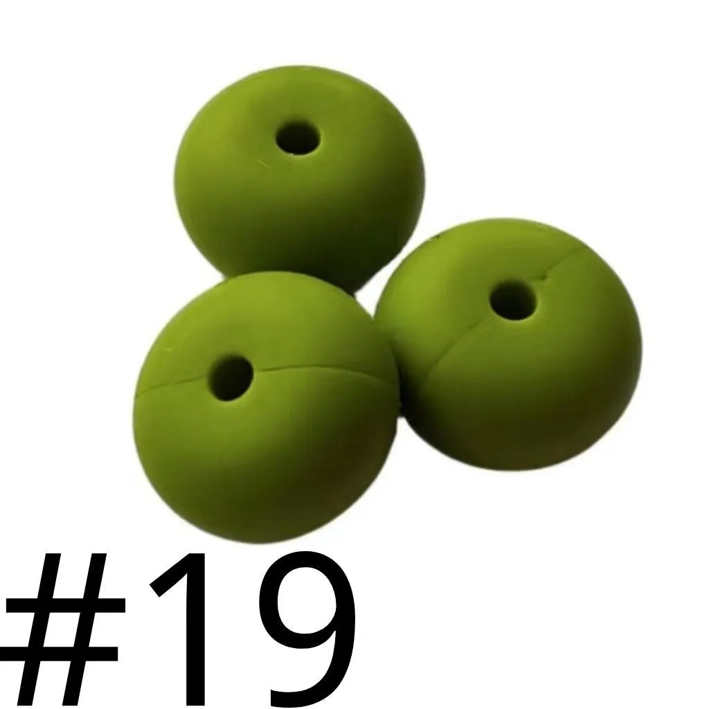 Silicone Wheel Beads  14mm