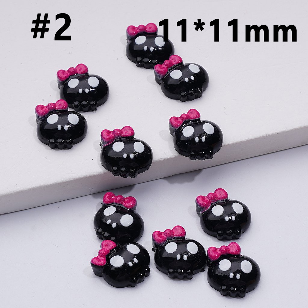 Mini Cute Halloween Series Pumpkin Bat Ghost Magic Hat Cat Cross Charms for Jewelry Accessories