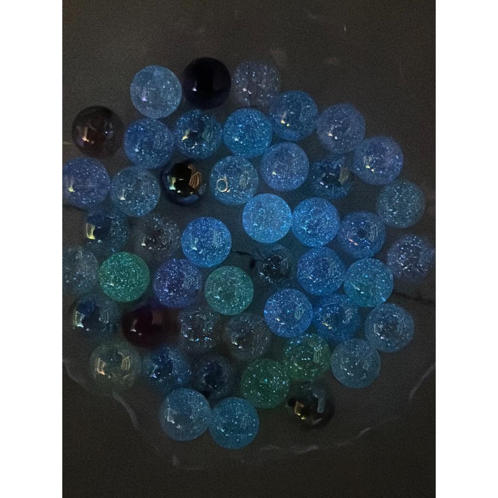 Luminous and Semi Transparent Shiny Acrylic Beads 16mm