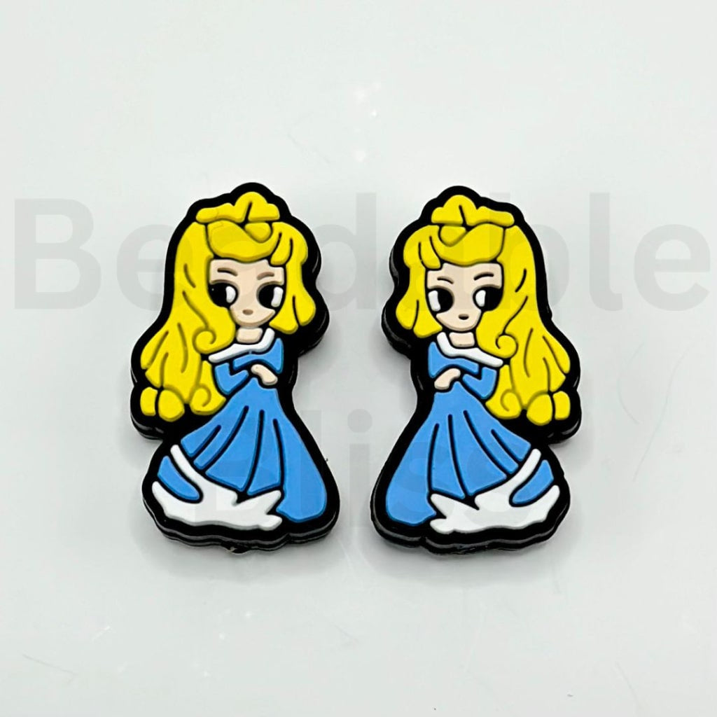 Beautiful Princess Auror Disne Silicone Focal Beads