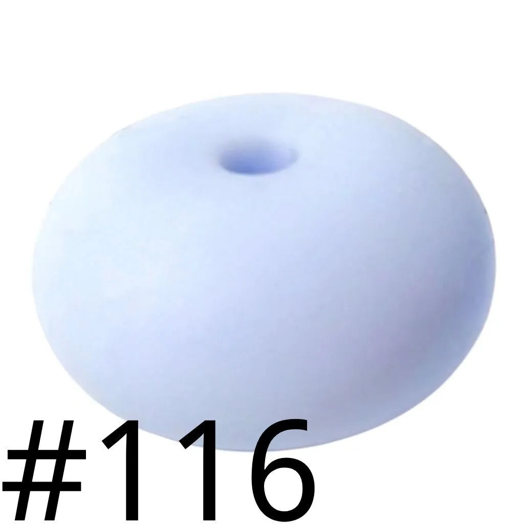Silicone Wheel Beads  14mm