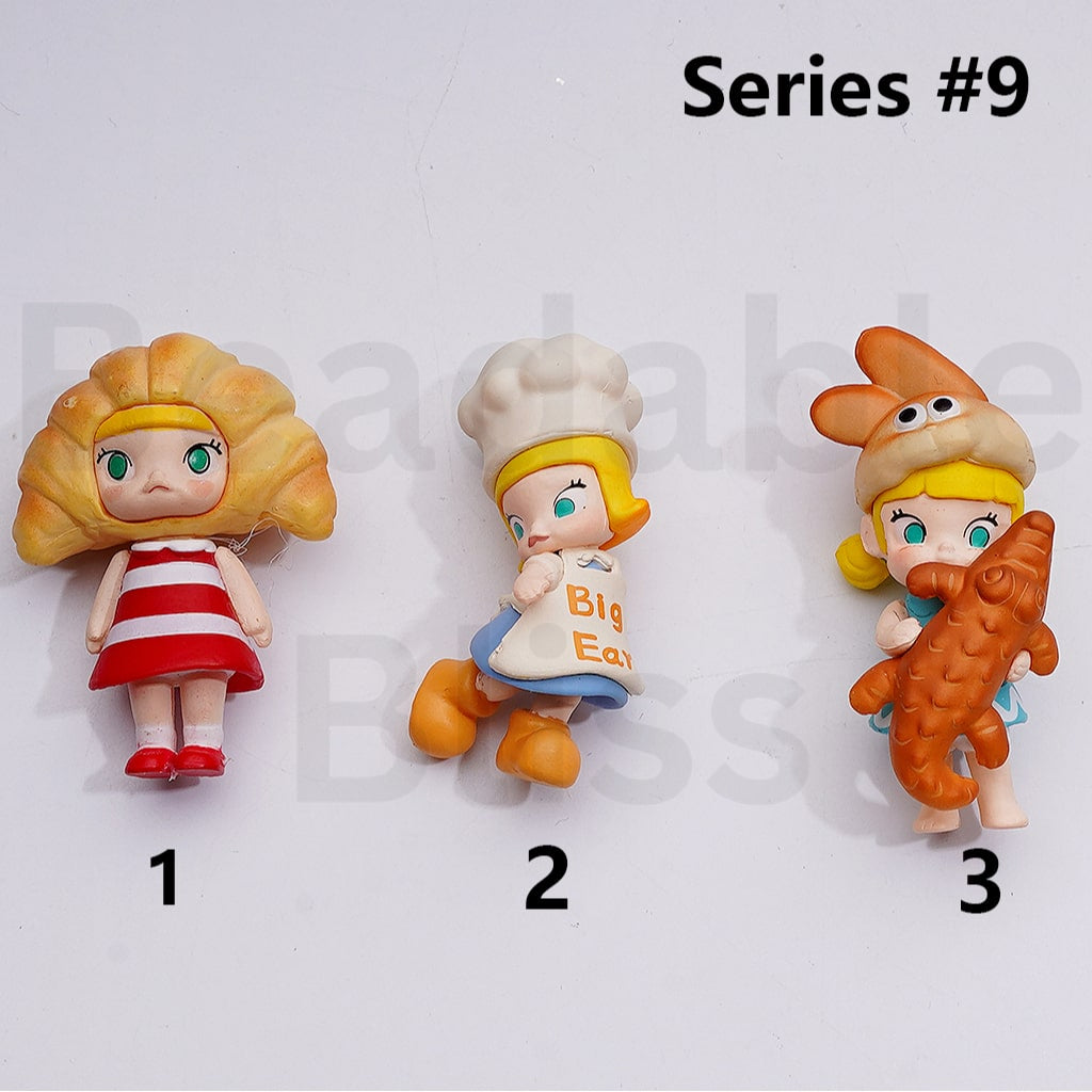 Cute Blind Box Pop Mar Moll Bread Hea Series Figures Jewelry Accessories (No Hole)