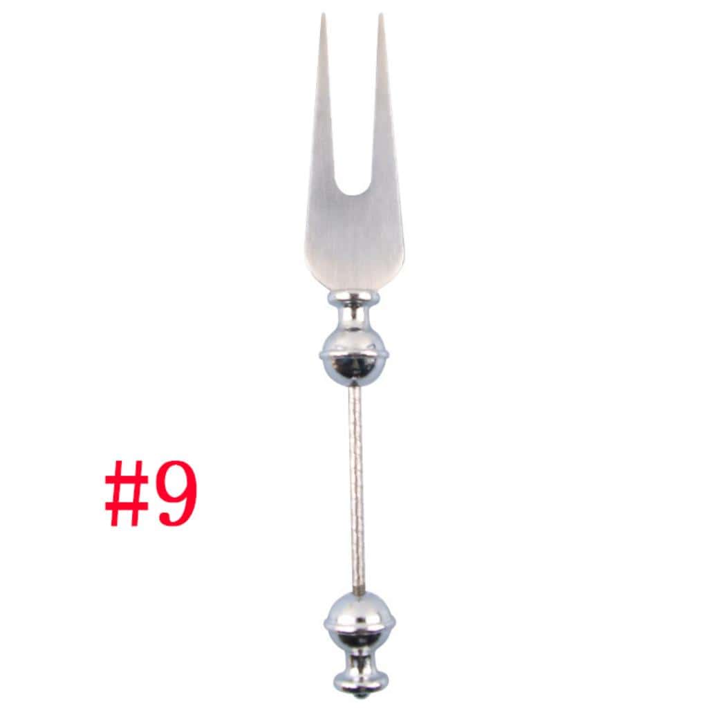 Beadable Corkscrew Bottle Opener, Envelope Opener, Cheese Butter Knife, Dessert Spoon, Fork, Teaspoon, Grill Utensils