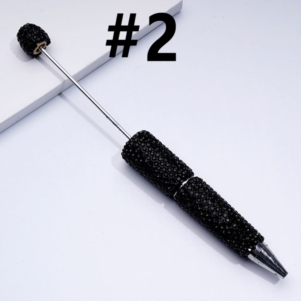 Beadable Rhinestones Pen, Bling Bling Style Fancy Beaded Pens