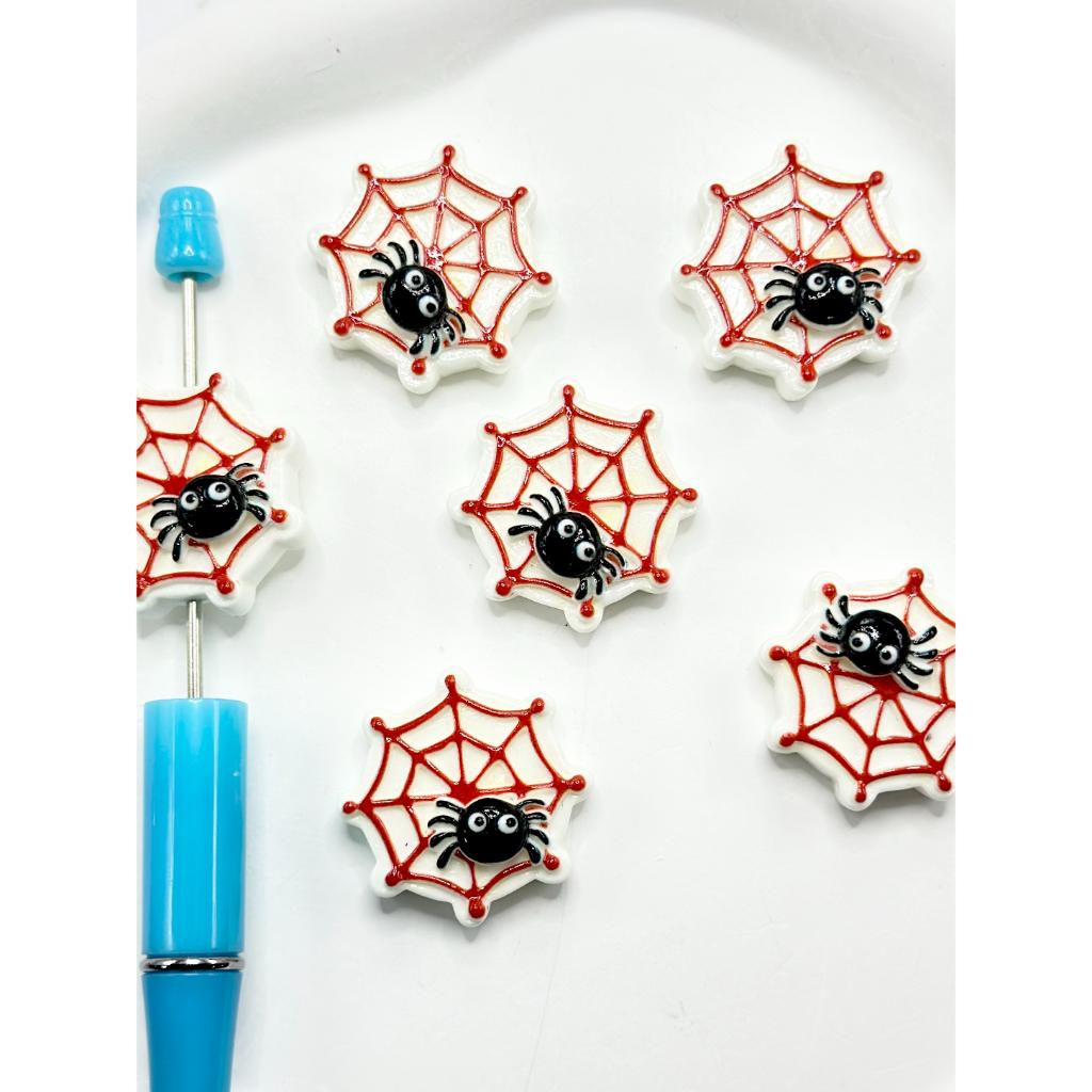 Halloween Theme Spider Web Pumpkin Jac Mummy Acrylic Beads