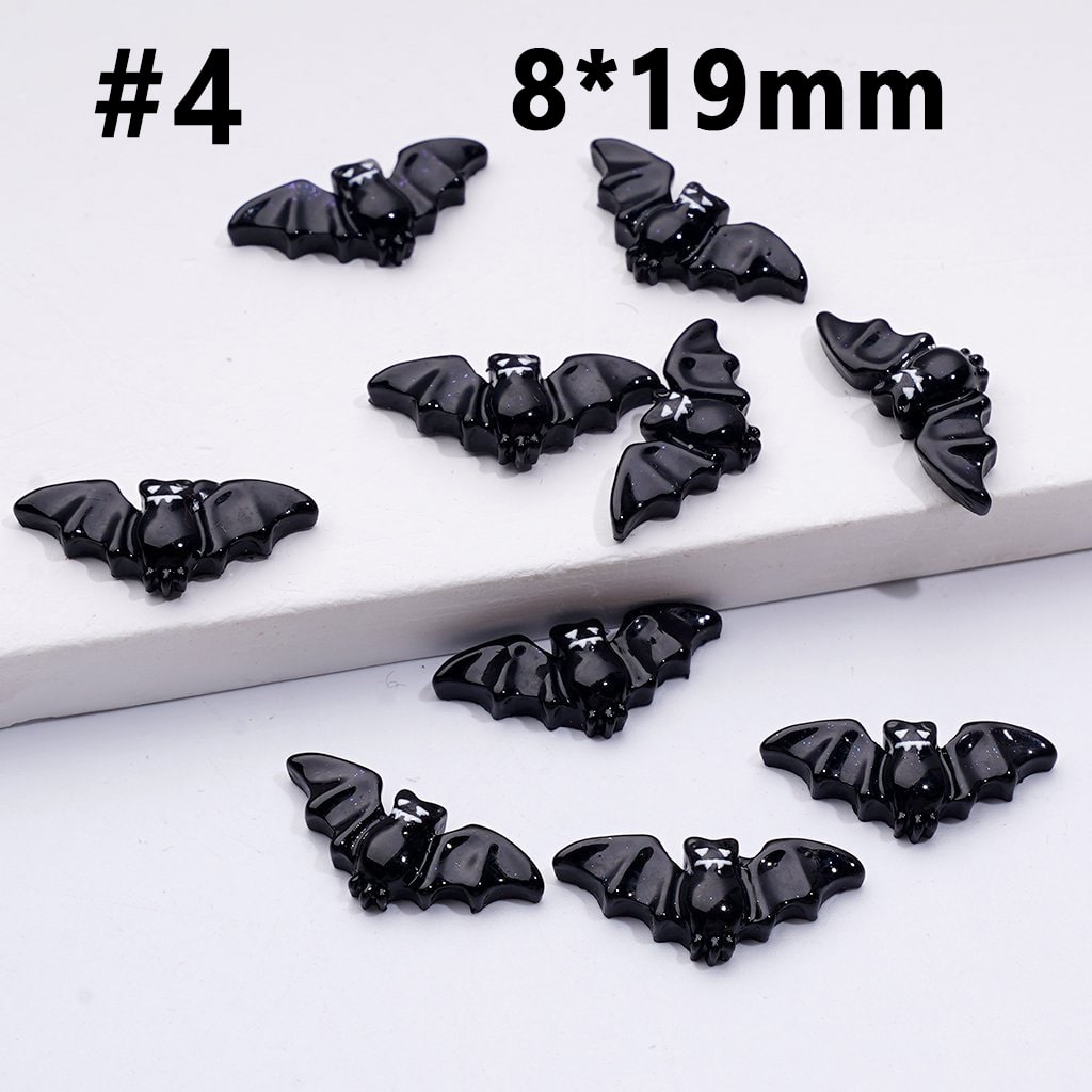 Mini Cute Halloween Series Pumpkin Bat Ghost Magic Hat Cat Cross Charms for Jewelry Accessories