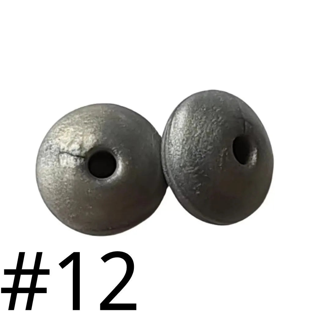 Silicone Lentil Beads Spacers Saucers 12mm