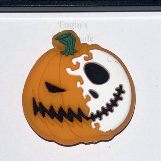 Jack Halloween Pumpkin Silicone Focal Beads