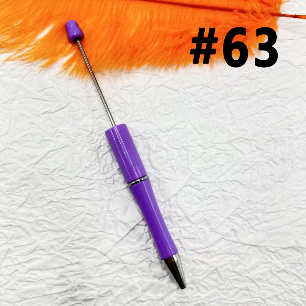 Plastic Beadable Pens | Beaded Pens in Solid, Ombre Gradient and Neon Colors, READ THE DESCRIPTION