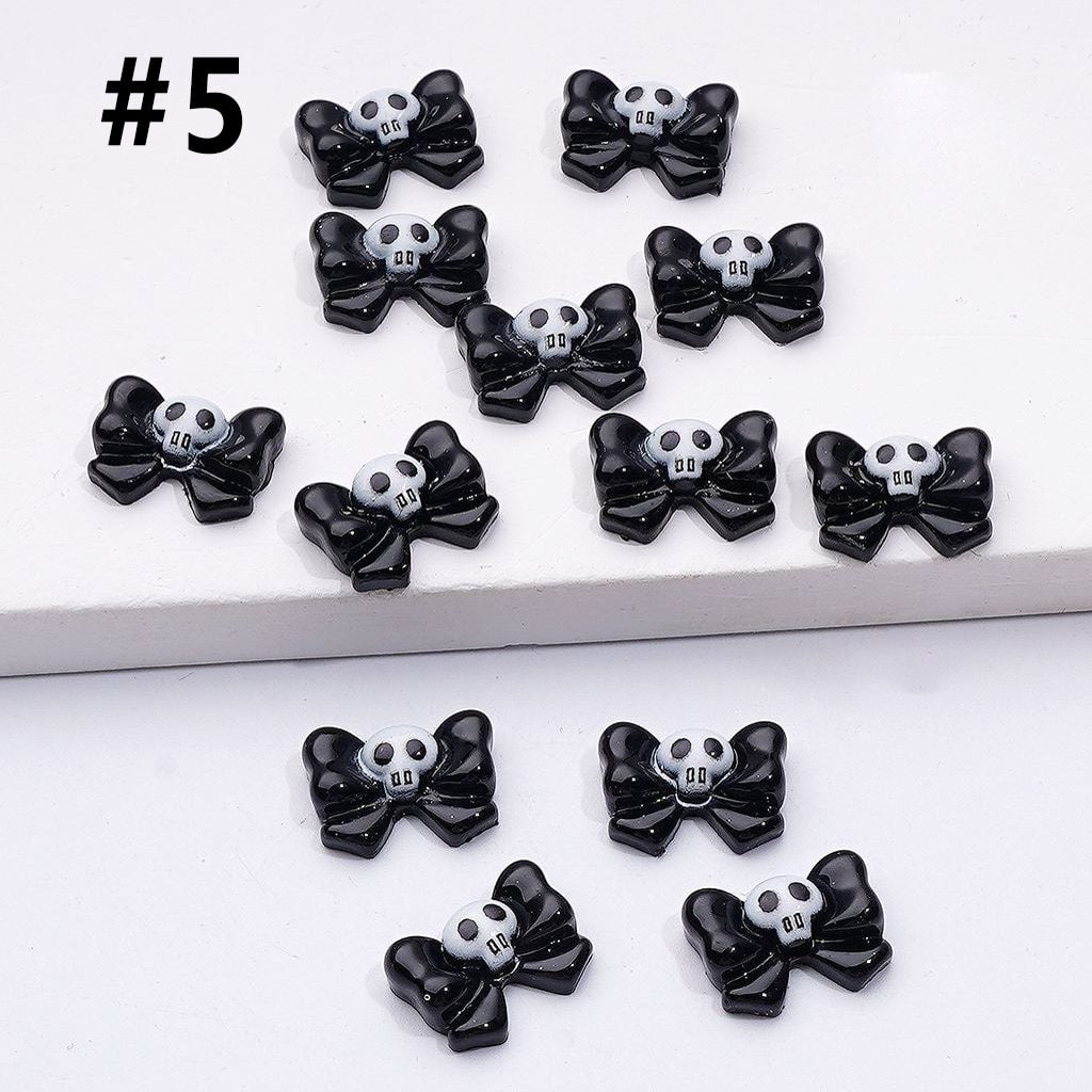 Mini Cute Halloween Series Pumpkin Bat Ghost Magic Hat Cat Cross Charms for Jewelry Accessories