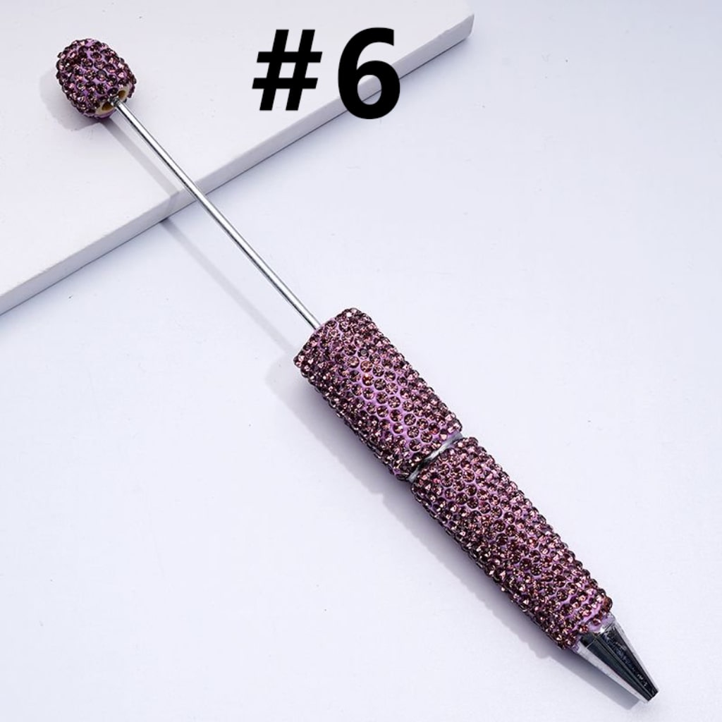 Beadable Rhinestones Pen, Bling Bling Style Fancy Beaded Pens