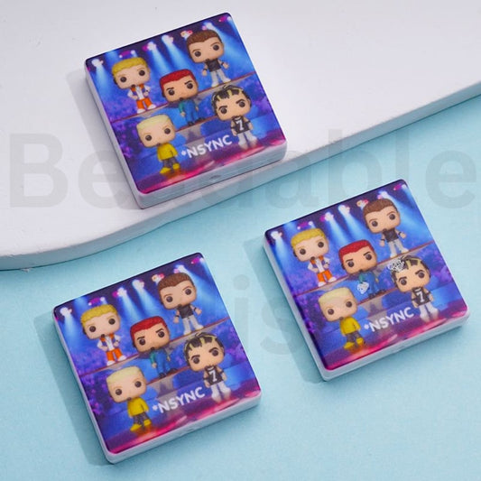 USA America Pop Music Band NSYN Silicone Focal Beads