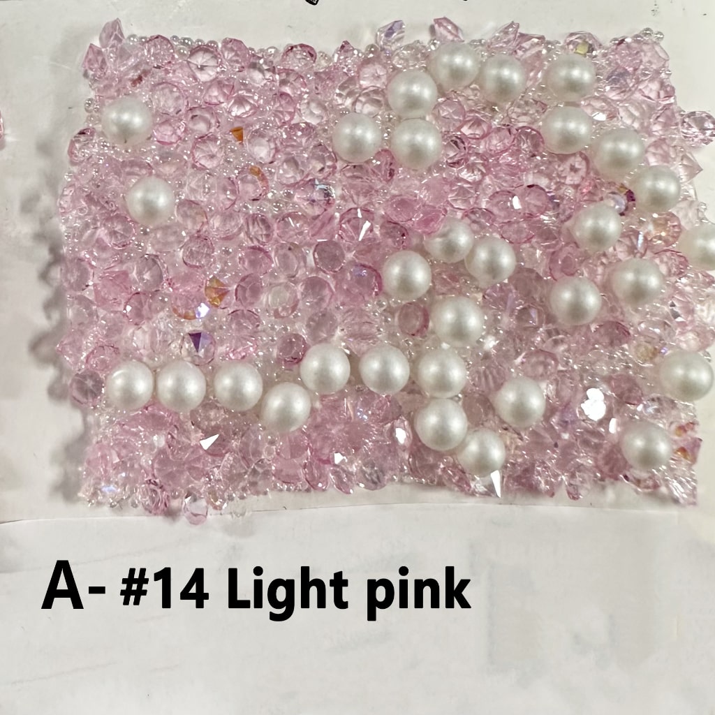 DIY Bling Bling Wraps Tapes with White Pearls Cone Shape Rhinestones for Pen, Around 40*28MM, 78pcs in 1 Sheet, Please Read the Description