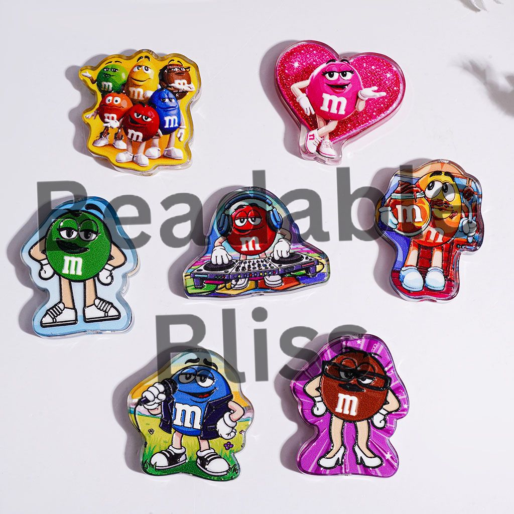 Candy Chip in Diverse Style Acrylic Beads, Semi-Clear, Multi-Color Random Mix