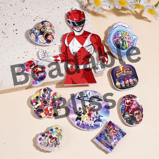 Acrylic Beads for Pendants Superman Character Series, Various Shape Random Mix