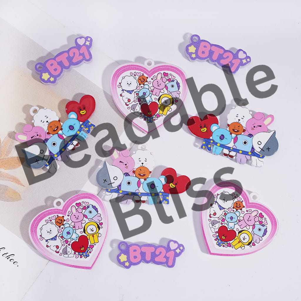 Acrylic Pendant Korean Boy Group Image Theme, Random Mix