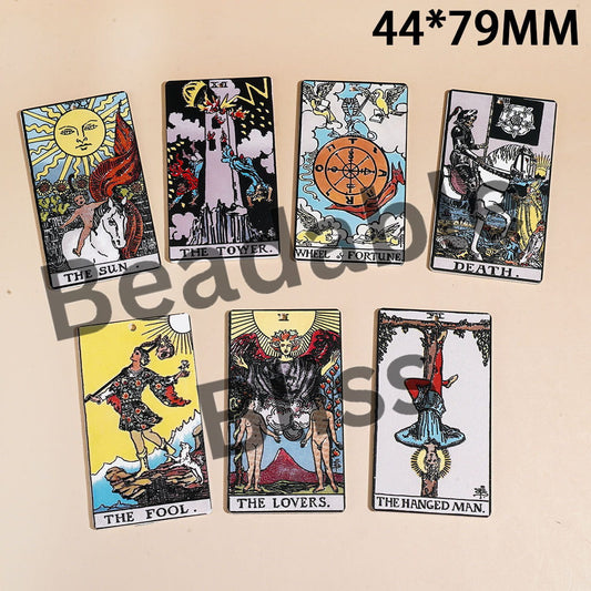 Magic Cards Acrylic Pendants, 44*79 MM Random Mix