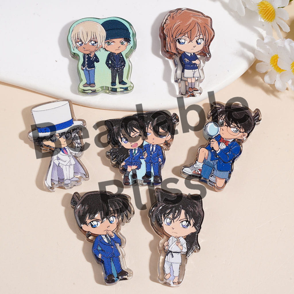 Acrylic Beads with Smart Detective Series Japan Anime, Random Mix