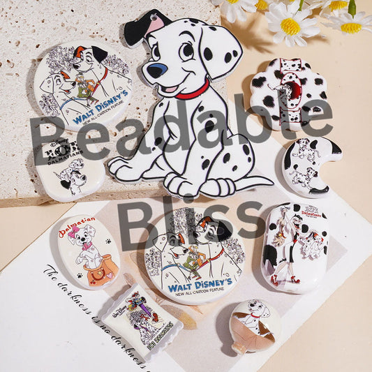 Acrylic Beads and Pendants Loyal Dalmatians Dog Character Series, Random Mix
