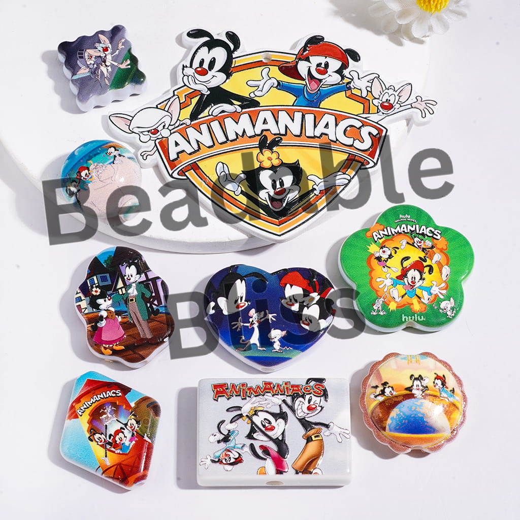 Acrylic Beads and Pendants American Comedy Animation Series, Random Mix