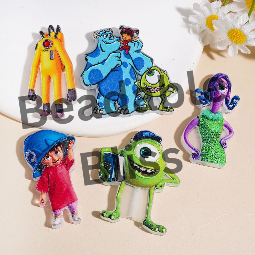 Monster Electric Power Company Series Acrylic Beads, Random Mix